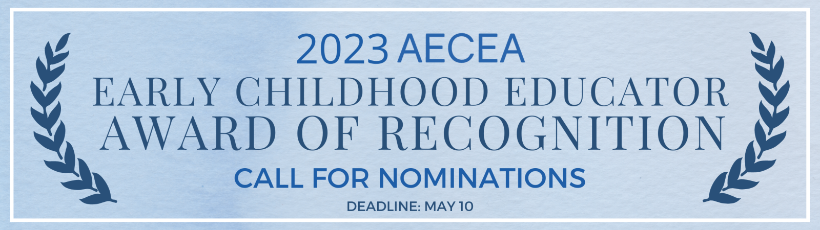 2023 AECEA ECE Award of Recognition Cover Photo