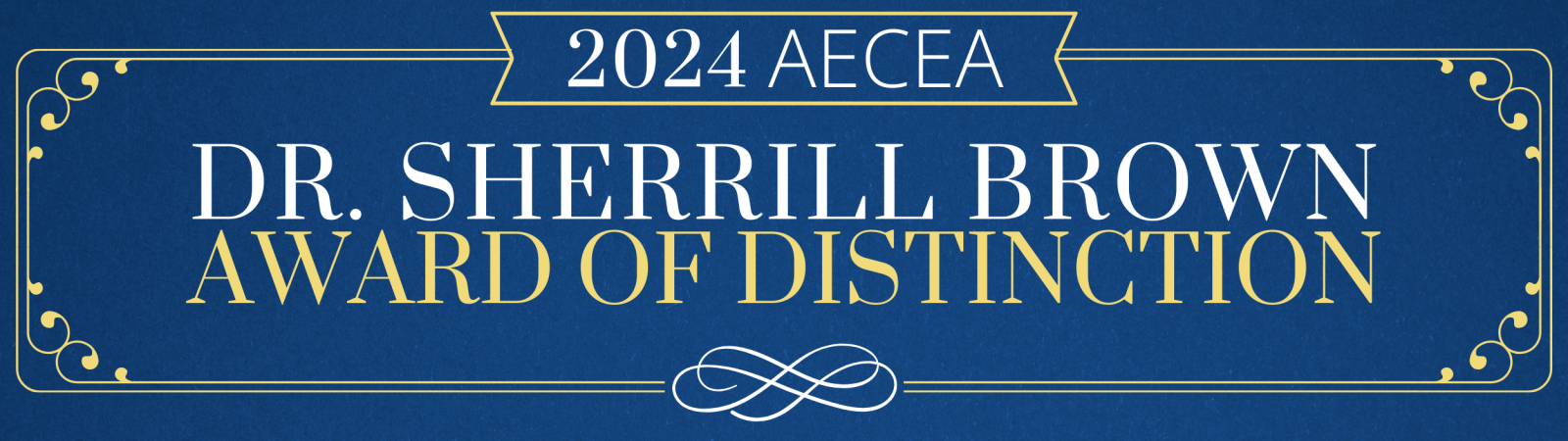 2024 AECEA Dr Sherrill Brown Award of Distinction Cover Photo