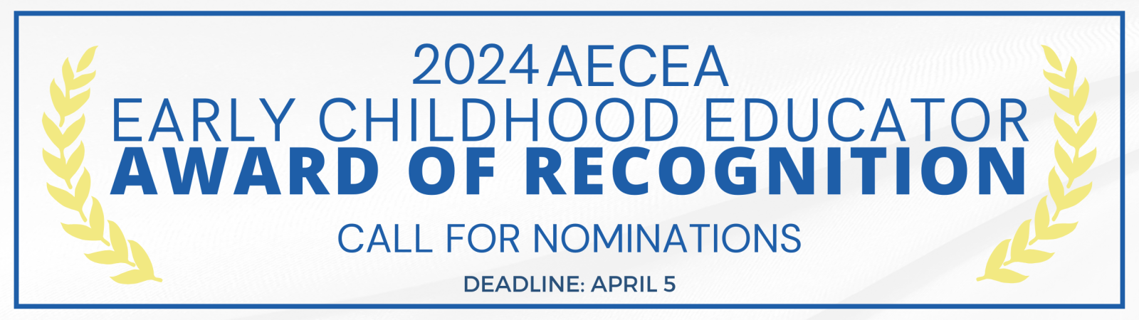 2024 AECEA ECE Award of Recognition Cover Photo Noms